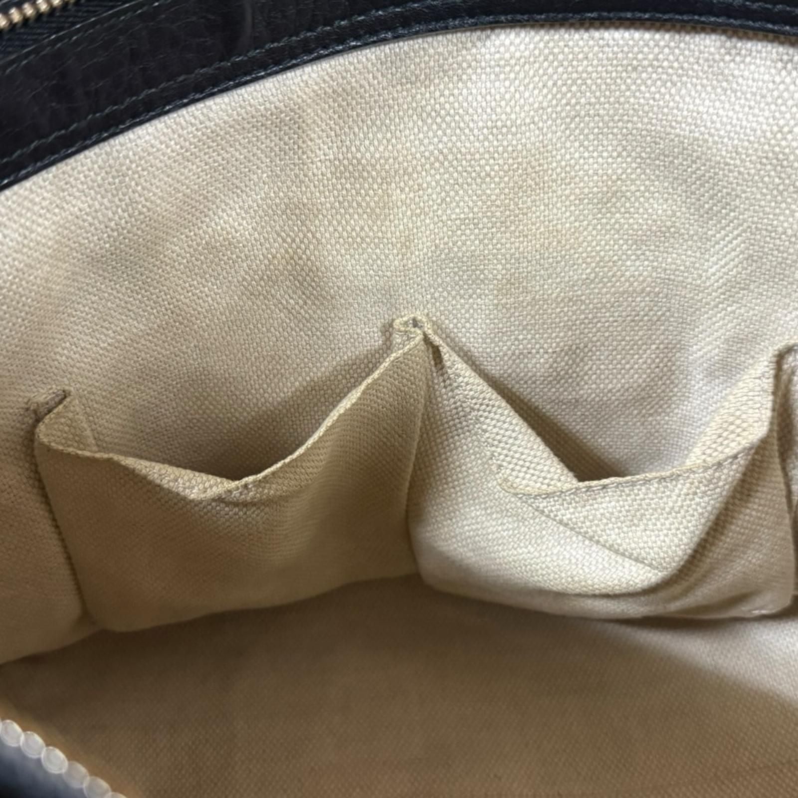 Gucci Soho Shoulder Bag Leather Black — view 7
