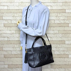 Gucci Soho Shoulder Bag Leather Black — view 2