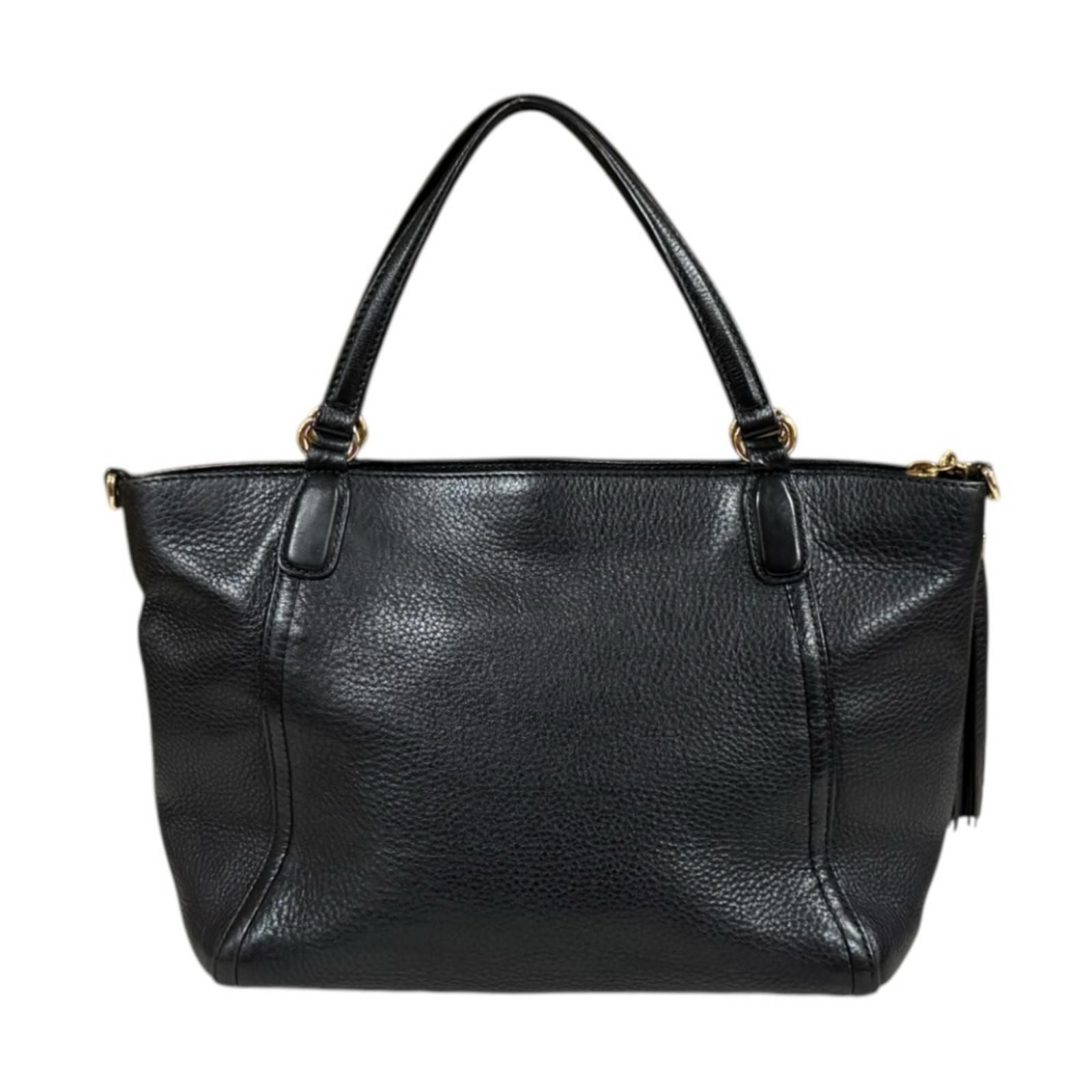 Gucci Soho Shoulder Bag Leather Black — view 3