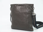 Bottega Veneta Intrecciato Shoulder Bag Pochette Leather Brown — view 2