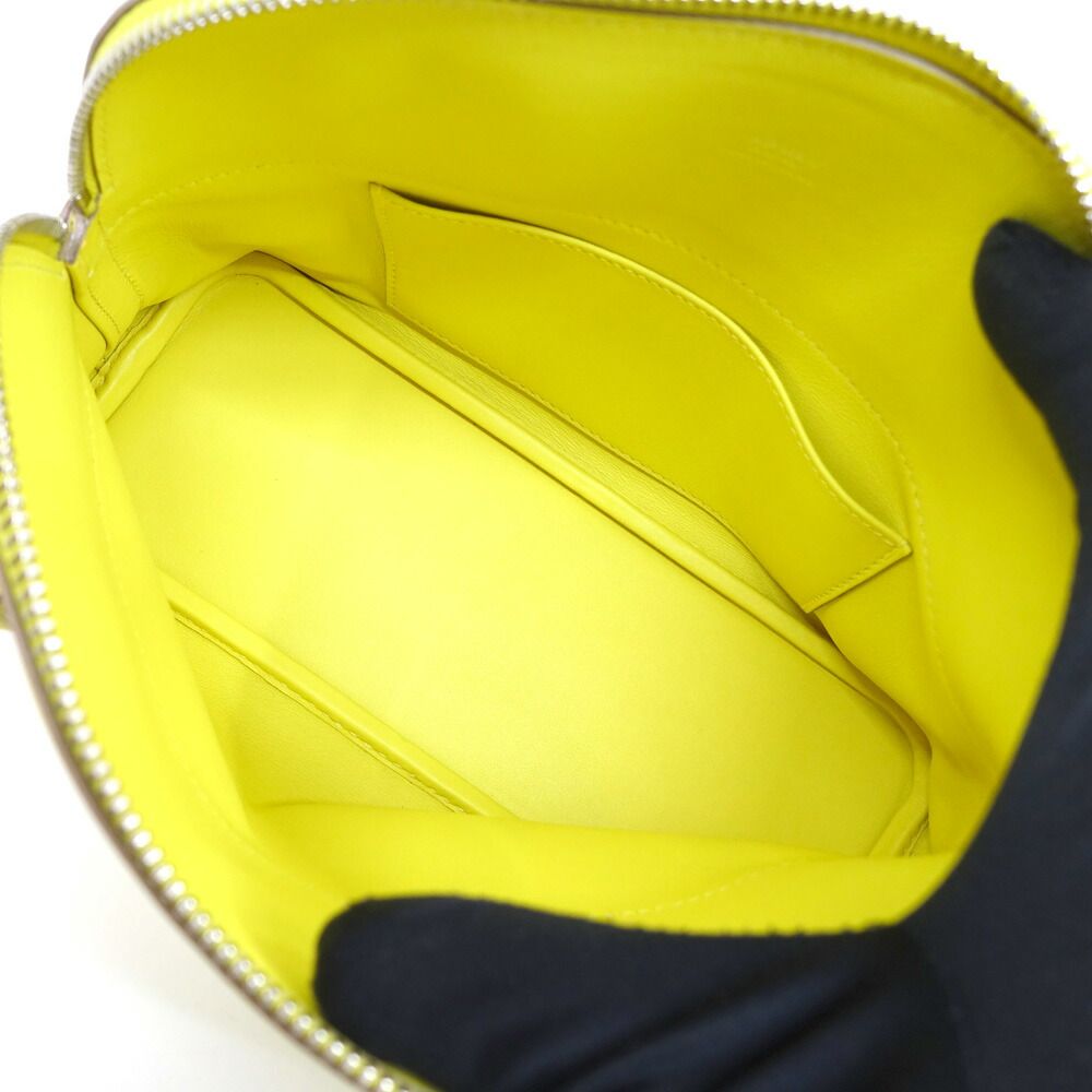 Hermes Bolide 27 Veau Swift Lime Handbag Shoulder 2-Way Box — view 6