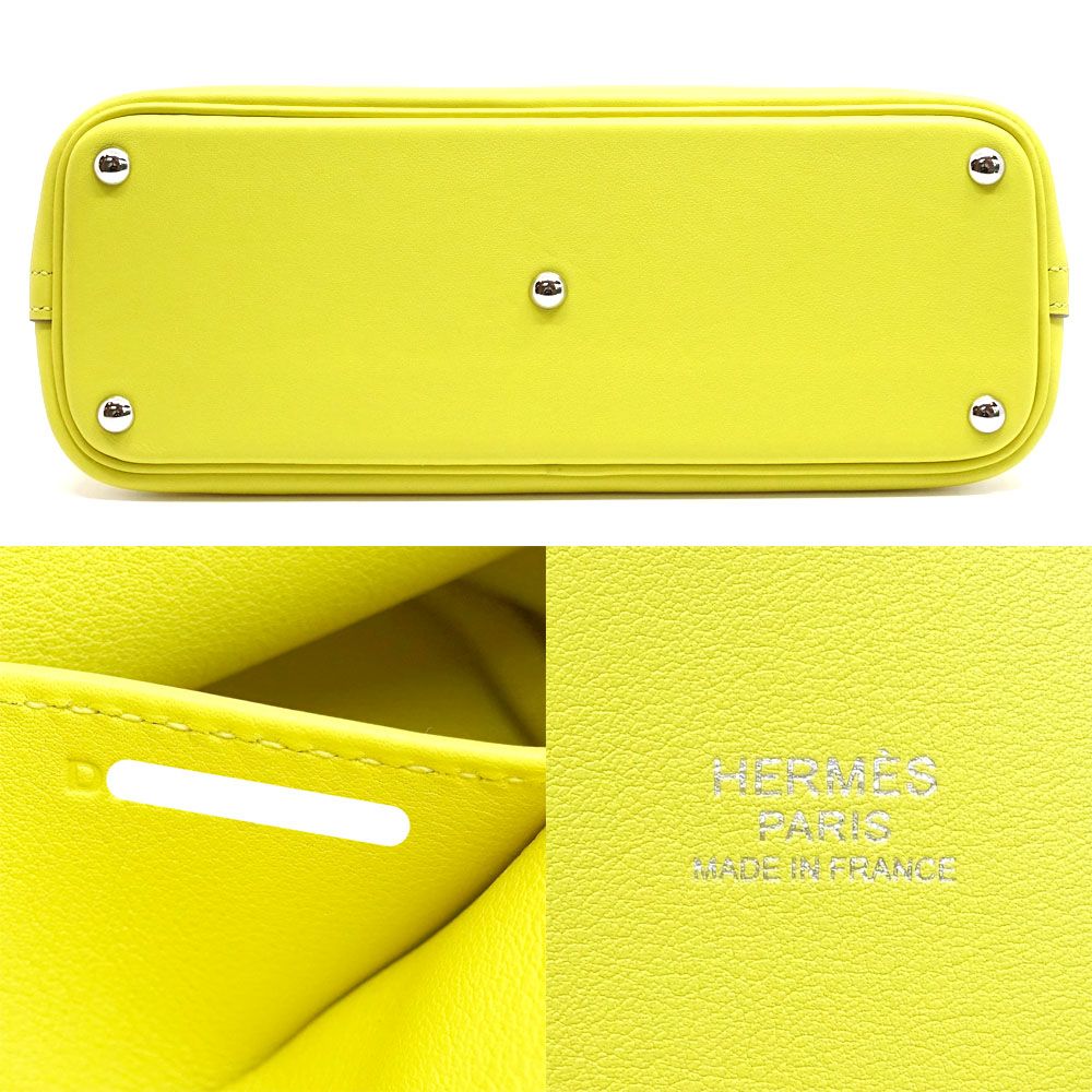 Hermes Bolide 27 Veau Swift Lime Handbag Shoulder 2-Way Box — view 5