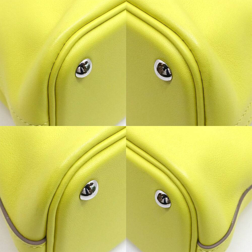 Hermes Bolide 27 Veau Swift Lime Handbag Shoulder 2-Way Box — view 4