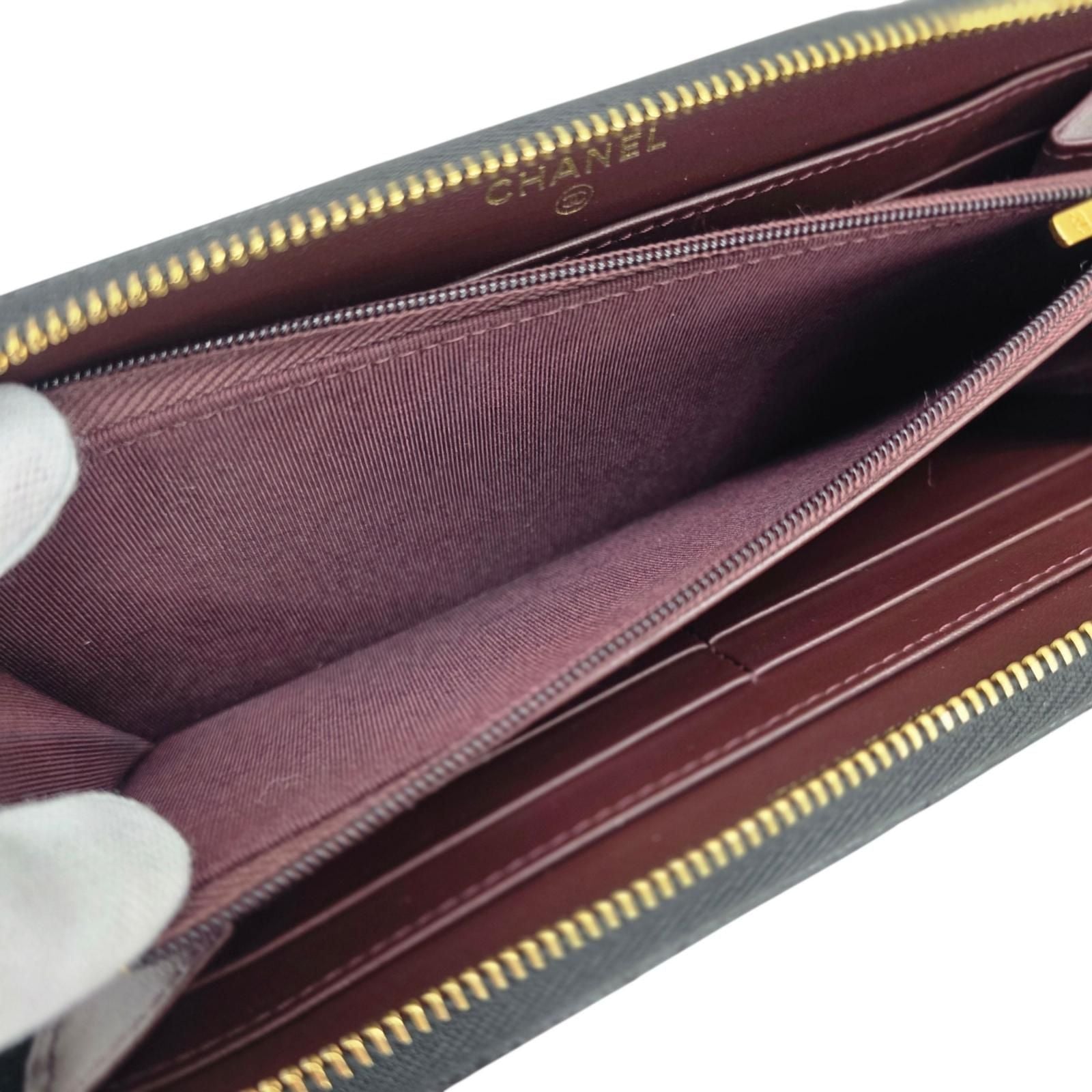 Chanel Caviar Zip Around Wallet — view 6
