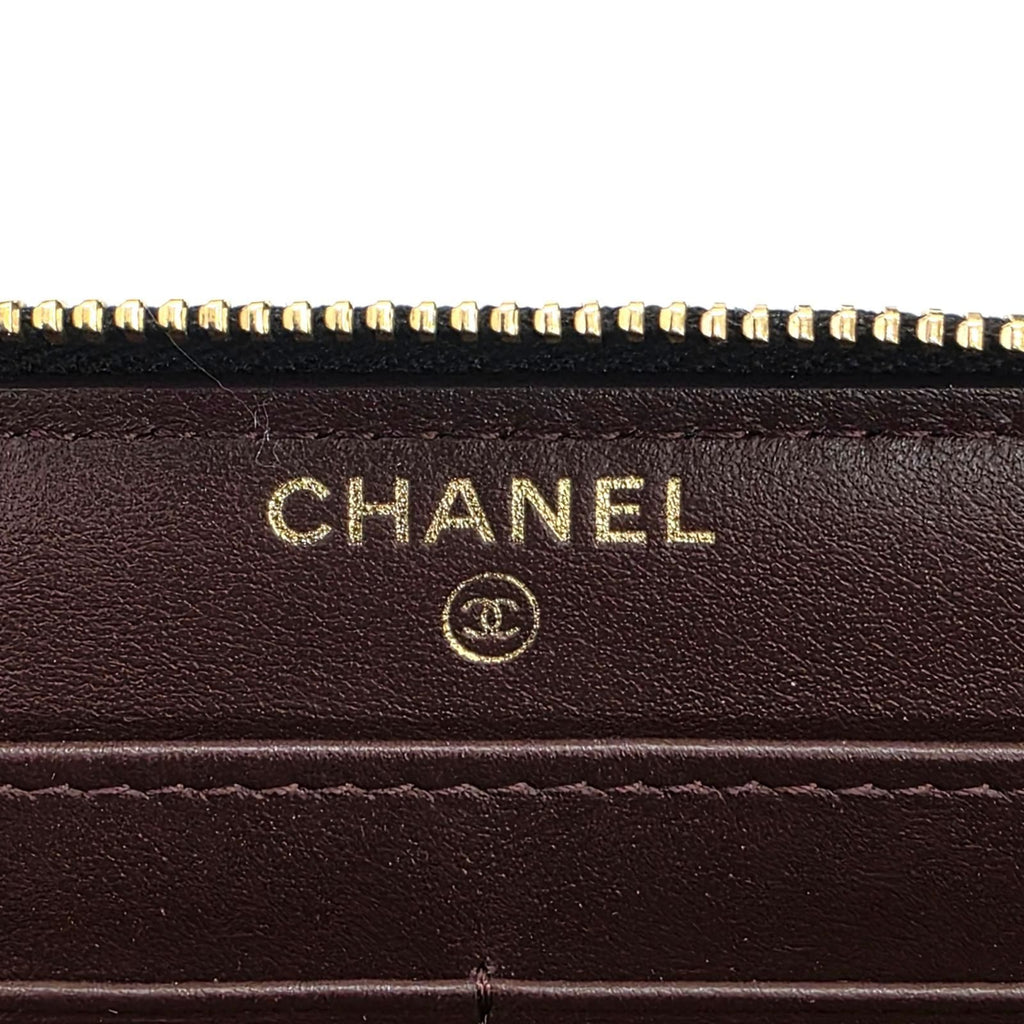 Chanel Caviar Zip Around Wallet — view 9