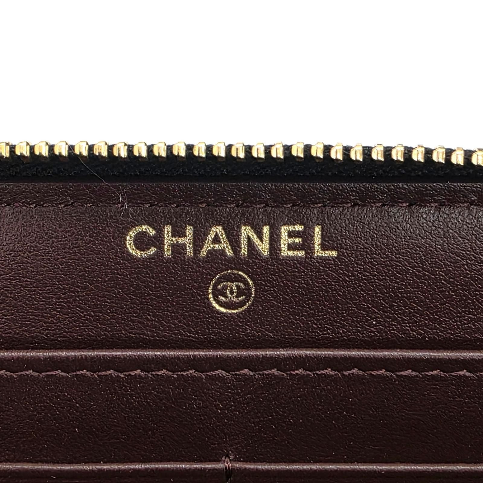 Chanel Caviar Zip Around Wallet — view 9