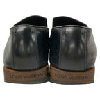 Louis Vuitton Slip Ons 6.5 Black Leather Slipper — view 3