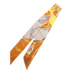 Hermes Mors Et Bouteilles Scarf Silk Yellow — view 2