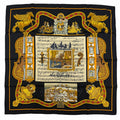 Hermes Carre 90 in Salzburg Silk 100% Scarf Black