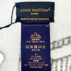 Louis Vuitton Scarf Monogram Shadow Wool Cashmere Large Shawl Gray — view 7