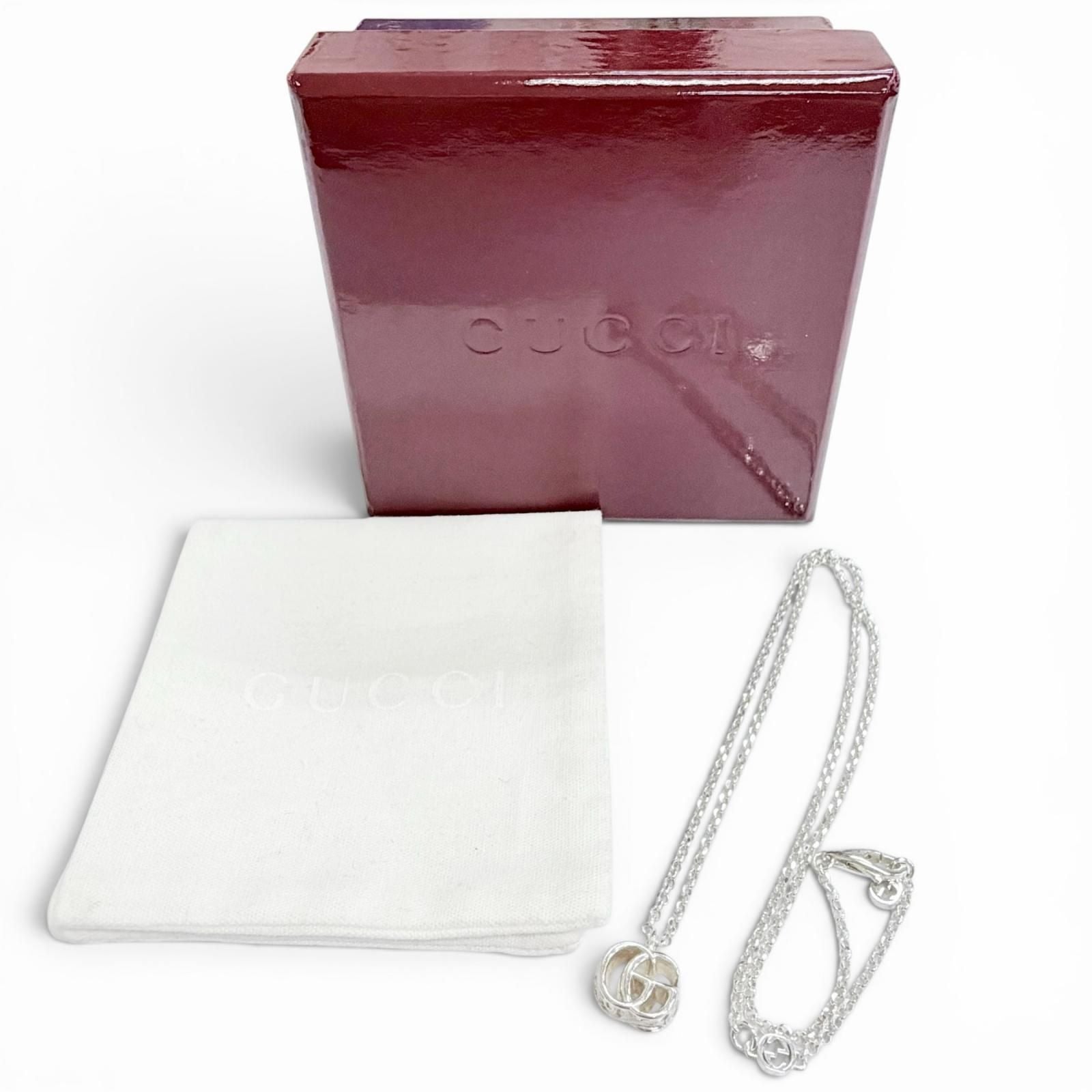 Gucci Double Necklace 925 Silver Box Large Recommended — view 2