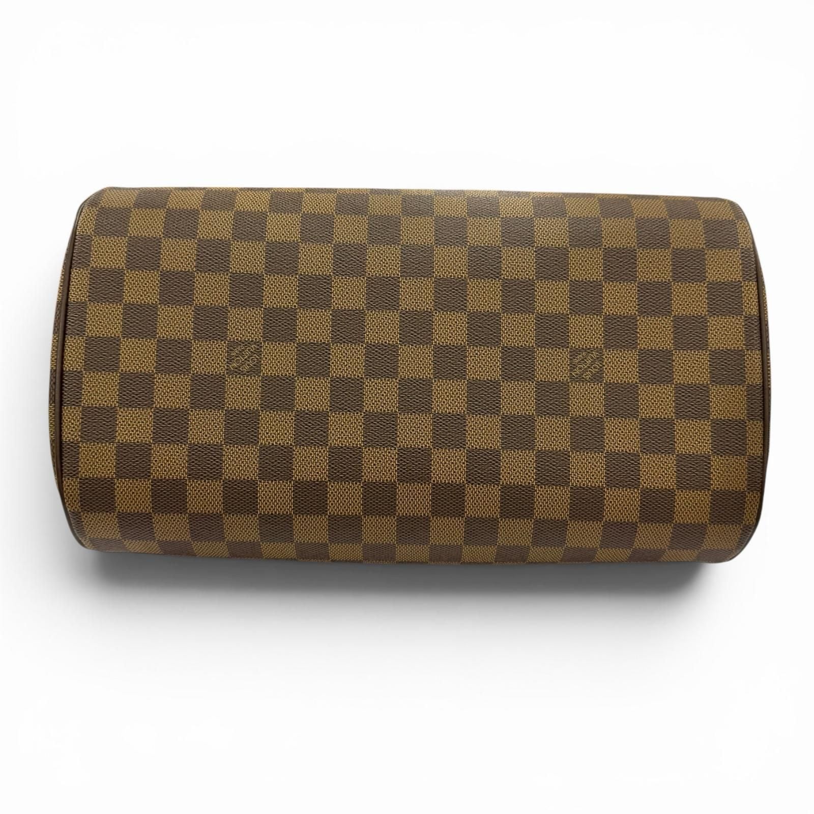 Louis Vuitton Riviera Damier Canvas Leather Handbag Brown Gold — view 4