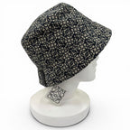 Loewe Cotton Anagram Logo Leather Patch Bucket Hat Navy 58 — view 6