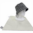 Loewe Cotton Anagram Logo Leather Patch Bucket Hat Navy 58 — view 2
