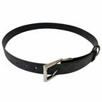 Gucci Leather GG Supreme Canvas Square Buckle Reversible Belt Black 90 36 — view 3