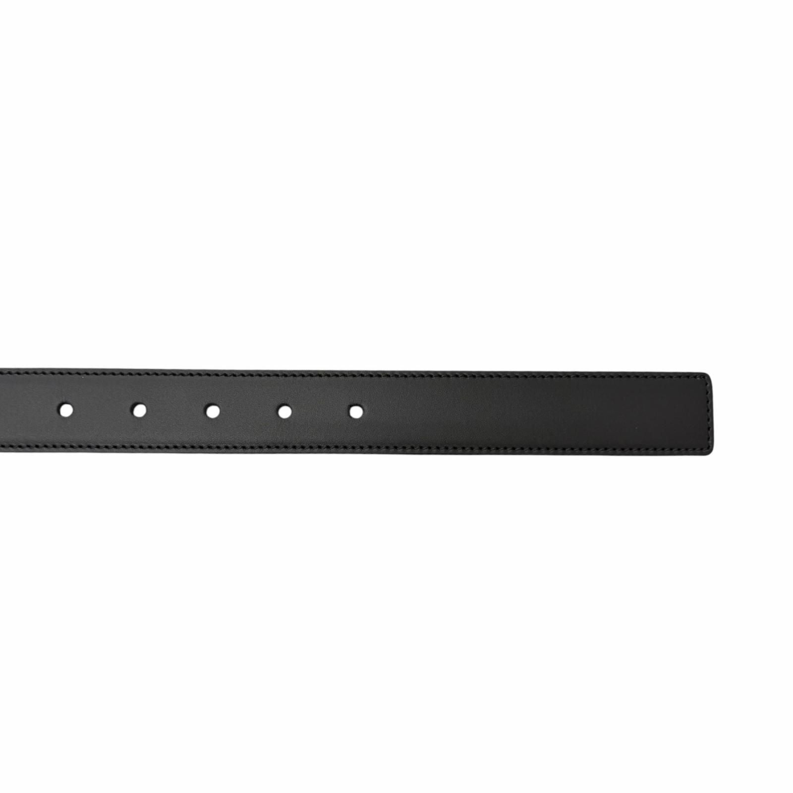 Gucci Leather GG Supreme Canvas Square Buckle Reversible Belt Black 90 36 — view 9