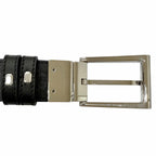Gucci Leather GG Supreme Canvas Square Buckle Reversible Belt Black 90 36 — view 7
