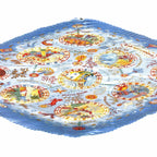 Hermes Carre 90 Escales Mediterraneennes Mediterranean Port Silk 100% Diamond — view 3