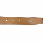 Hermes Toareg Silver Buckle Leather Belt Black 75 — view 9