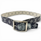 Louis Vuitton Ceinture Reverso Leather Chapman Brazza Monogram Savannah Belt — view 3