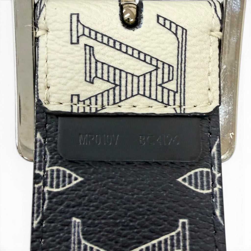 Louis Vuitton Ceinture Reverso Leather Chapman Brazza Monogram Savannah Belt — view 9