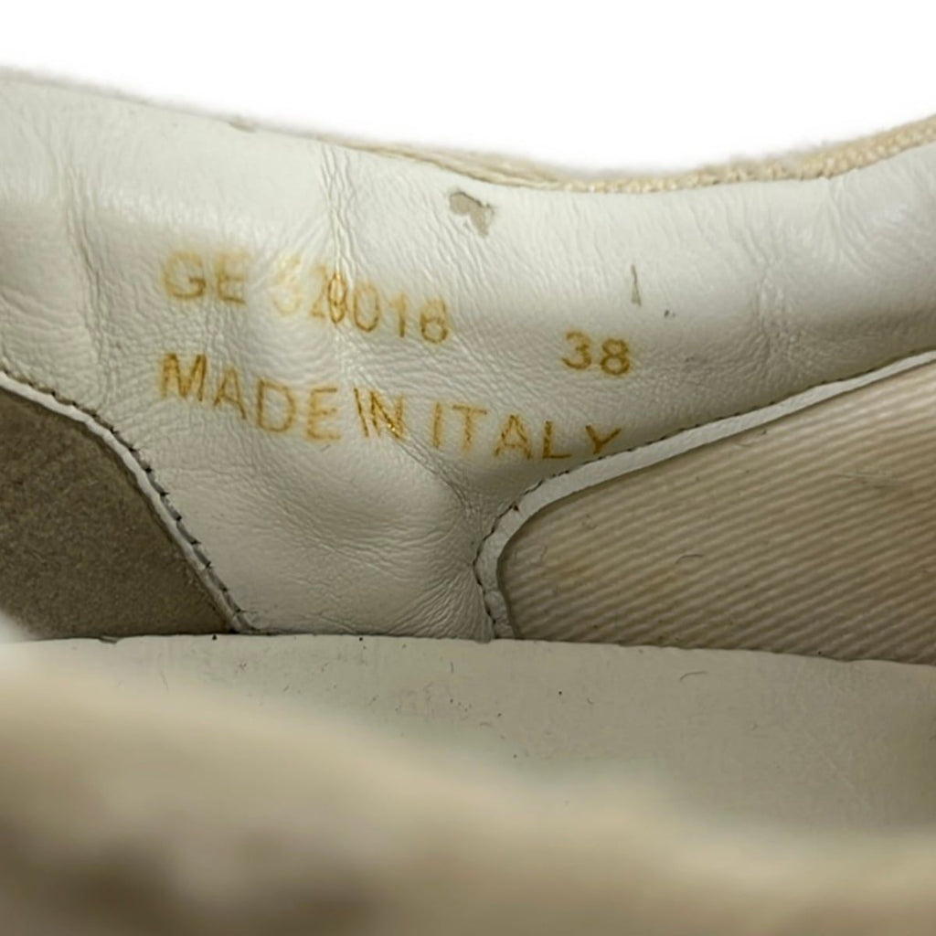 Saint Laurent Paris Sneakers 38 Ivory White Distressed Leather — view 6