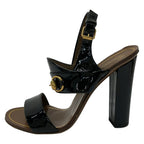Gucci Sandals 36.5 Black Horsebit Leather