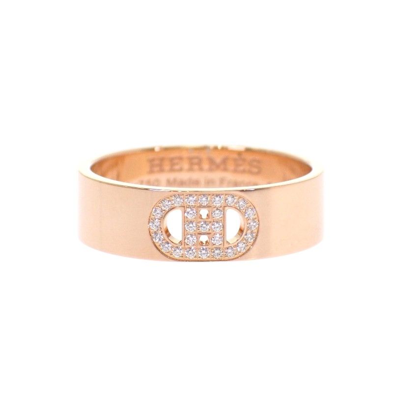 Hermes D'ancre PM 53 Ring Gold 18k Diamond — view 2