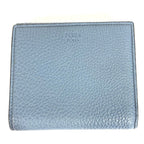 Fendi Bifold Wallet Peekaboo Logo Leather Blue — view 2