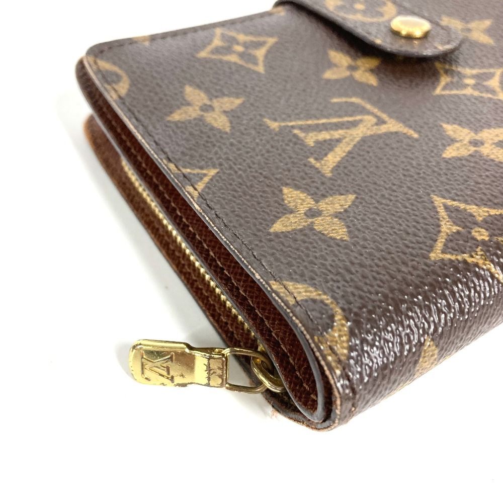 Louis Vuitton Bifold Wallet Porte Papier Zip Monogram Canvas Brown Handbag — view 7