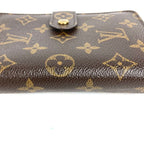 Louis Vuitton Bifold Wallet Porte Papier Zip Monogram Canvas Brown Handbag — view 6