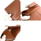 Louis Vuitton Bifold Wallet Porte Papier Zip Monogram Canvas Brown Handbag — view 9