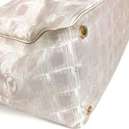 Chanel Tote New Travel Line Leather Nylon Beige — view 4