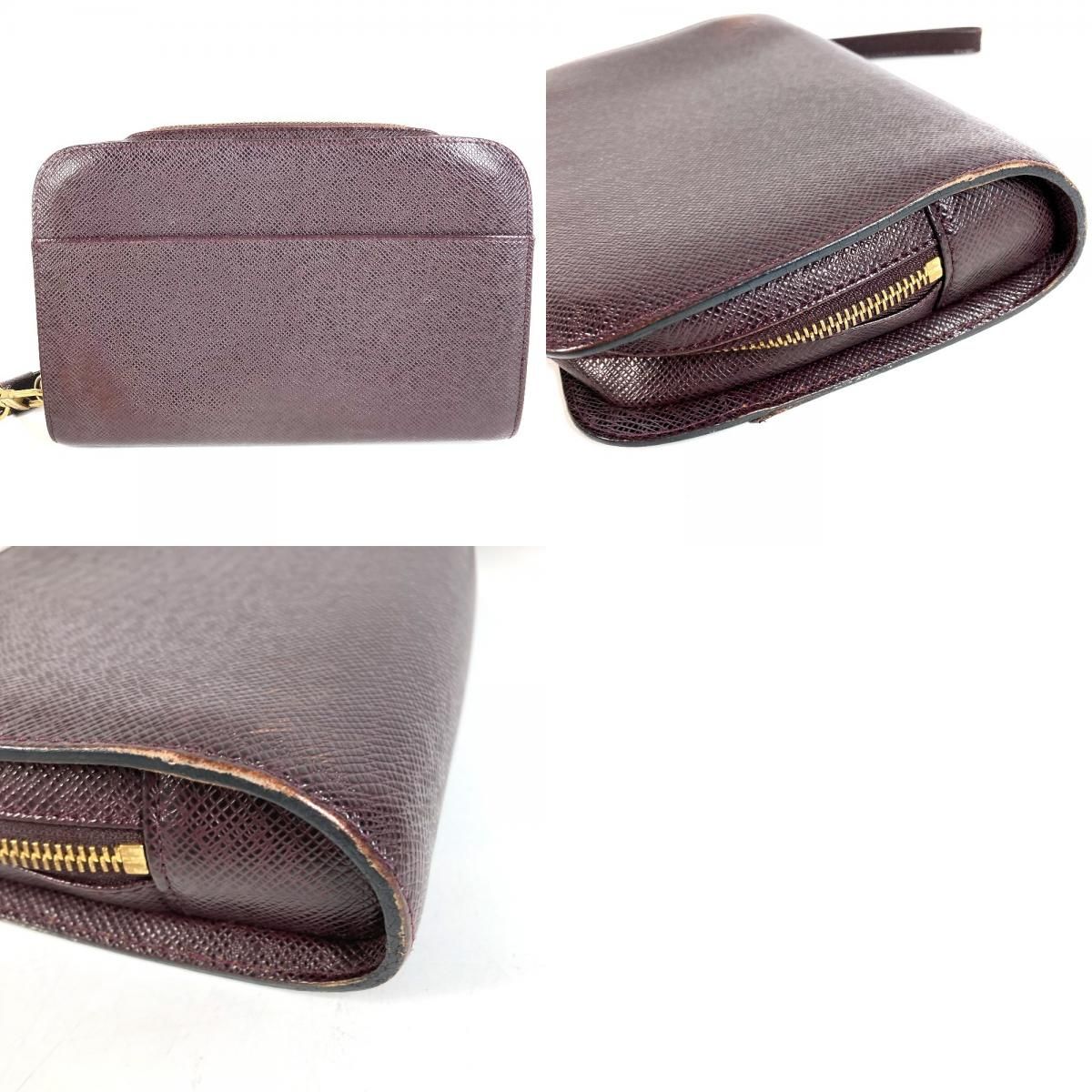 Louis Vuitton Second Bag Baikal Taiga Leather Acajou Purple — view 9