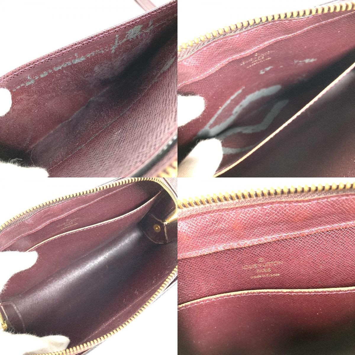 Louis Vuitton Second Bag Baikal Taiga Leather Acajou Purple — view 8