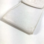 Chanel Shoulder Bag CC Logo Caviar Leather White — view 8