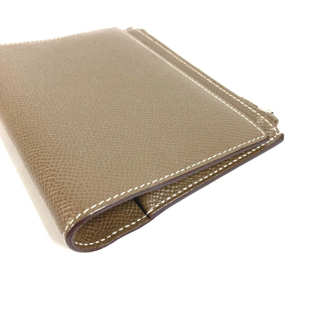 Hermes Notebook Cover EA Zip Leather Etoupe Gray Agenda — view 5