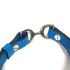 Hermes Dog Collar Color &tall Set Pair Leather Blue Pet Accessory — view 6