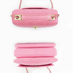 Chanel Top Handle Trendy CC Pink Lambskin Flap Chain — view 4