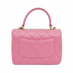 Chanel Top Handle Trendy CC Pink Lambskin Flap Chain — view 2