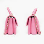 Chanel Top Handle Trendy CC Pink Lambskin Flap Chain — view 3