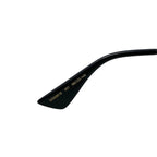 Gucci Sunglasses Double Bridge Logo Bi Black Gold Eyewear — view 8