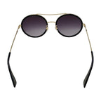 Gucci Sunglasses Double Bridge Logo Bi Black Gold Eyewear — view 4
