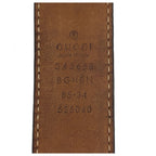 Gucci 85 cm Black Silver Leather Belt — view 3