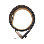 Gucci 85 cm Black Silver Leather Belt — view 8