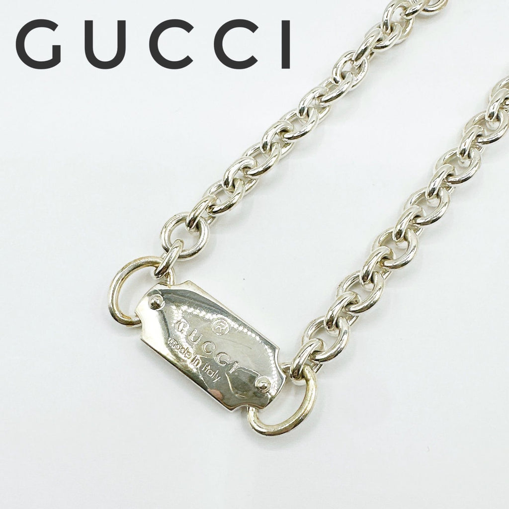 Gucci Silver Necklace 46 cm