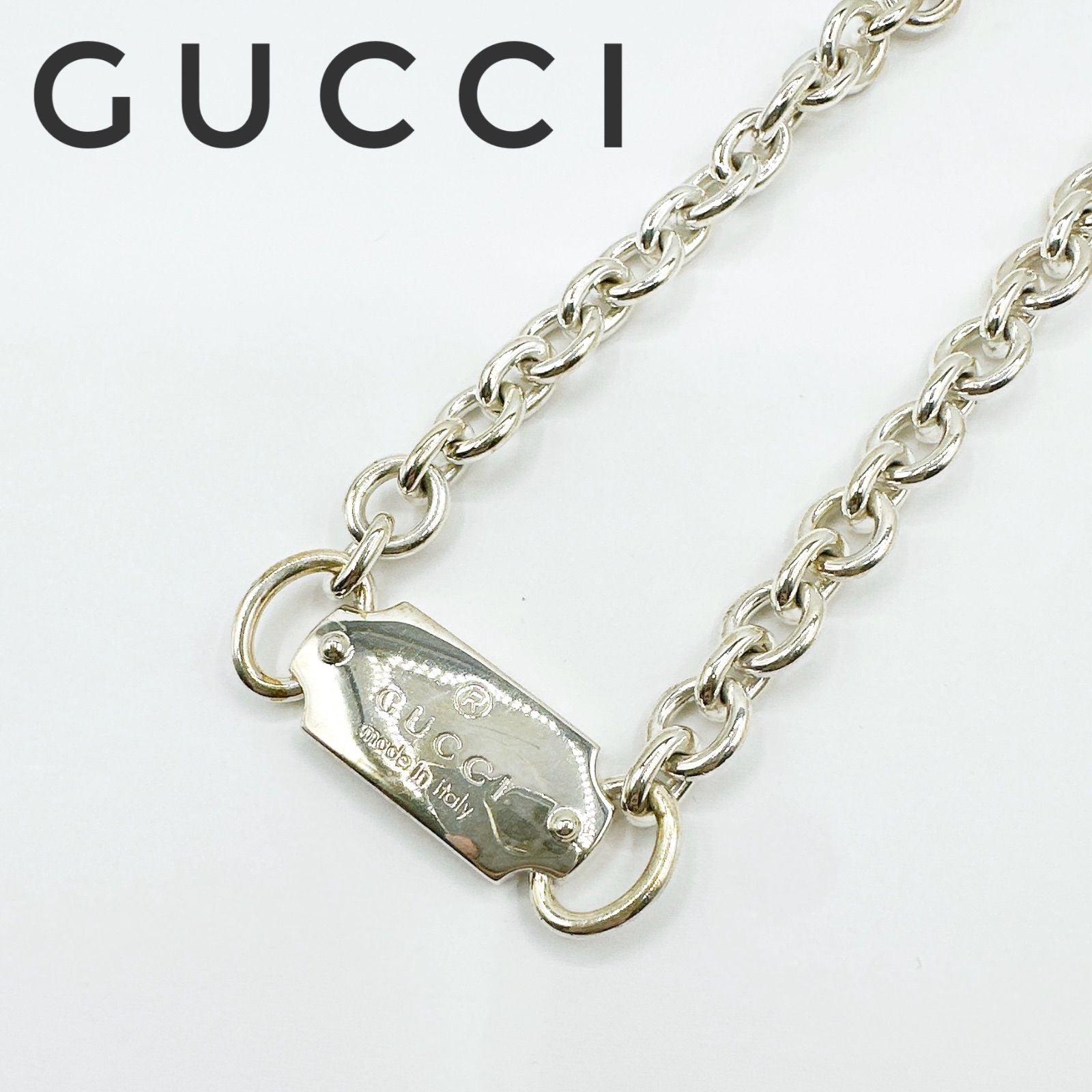 Gucci Silver Necklace 46 cm