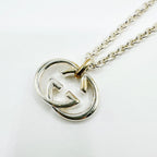 Gucci Interlocking Silver Necklace 49 cm — view 2
