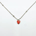 Gucci Interlocking Heart Silver Necklace 49 cm — view 4