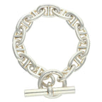 Hermes Chaine D'ancre TGM Silver Bracelet